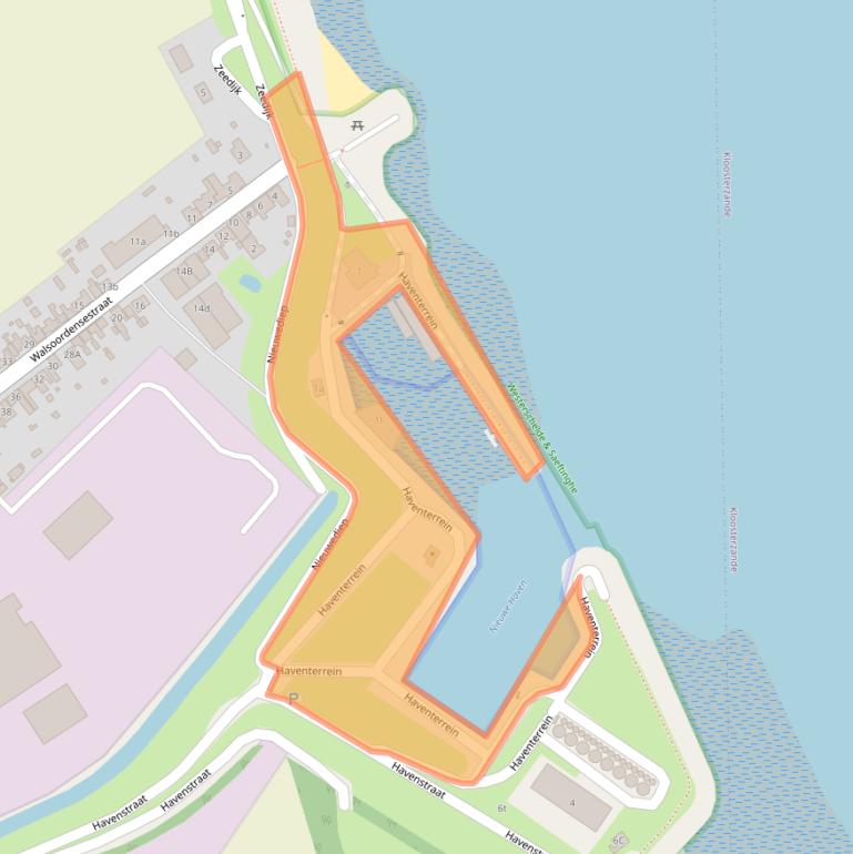 Kaart van postcodegebied 4588KN.