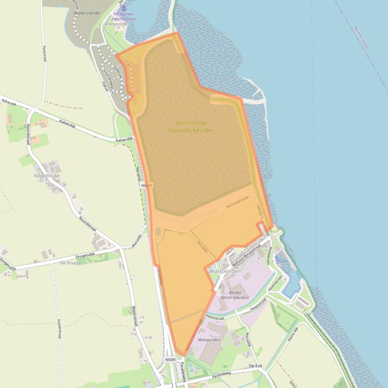 Kaart van postcodegebied 4588PA.