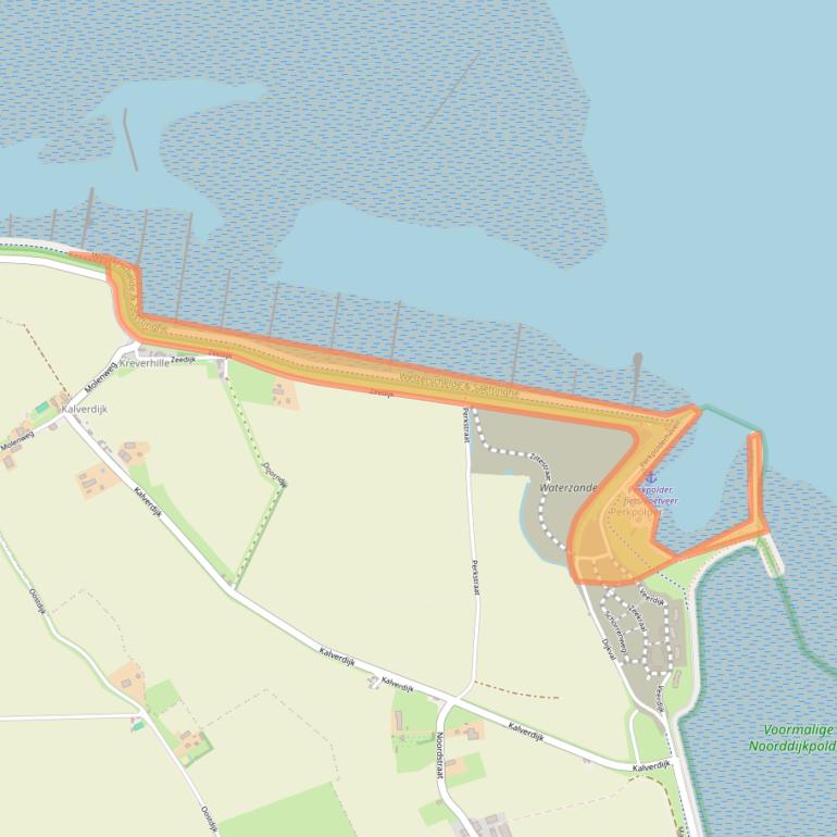 Kaart van postcodegebied 4588RB.