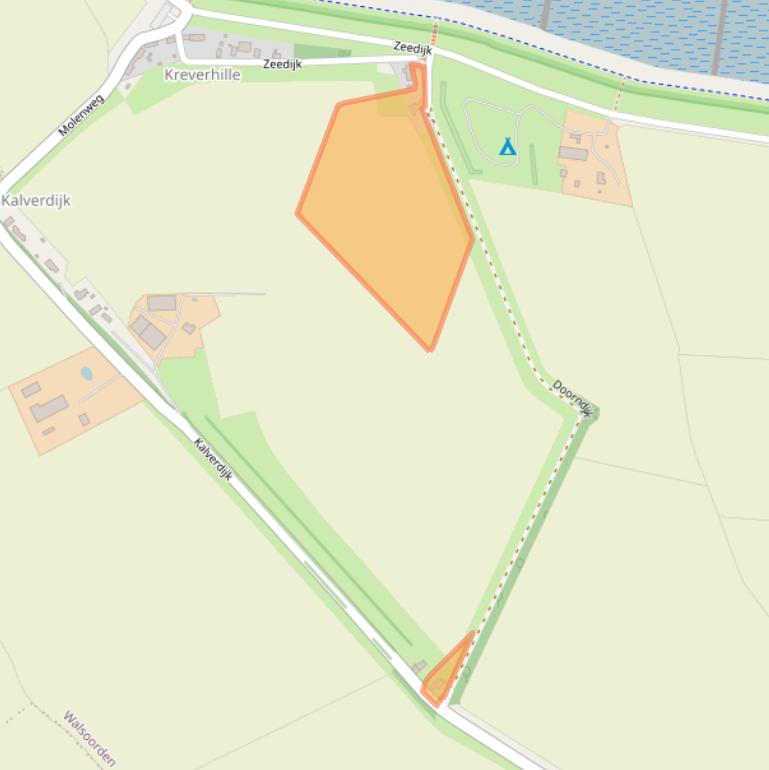 Kaart van postcodegebied 4588RE.