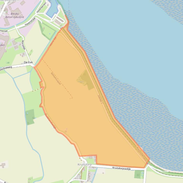 Kaart van postcodegebied 4588RJ.