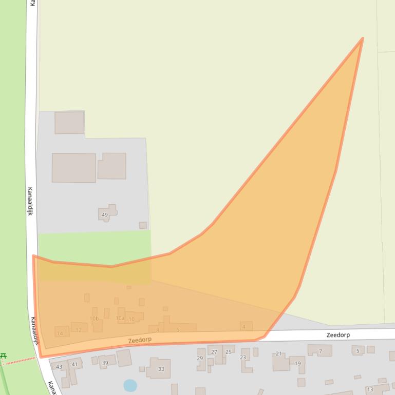 Kaart van postcodegebied 4589KZ.