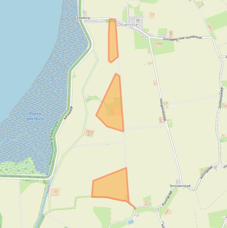 Kaart van postcodegebied 4589RT.