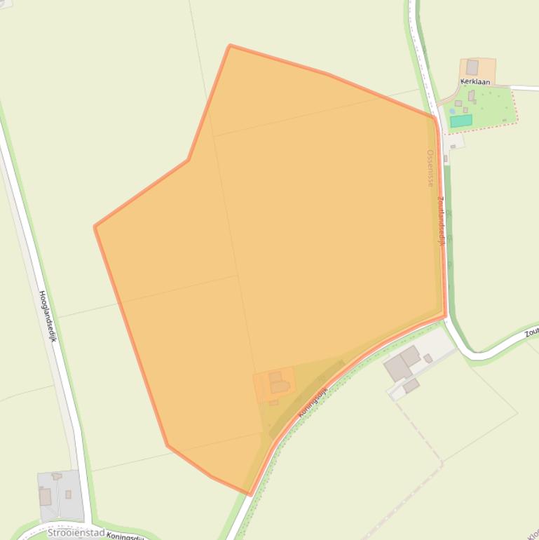 Kaart van postcodegebied 4589RX.