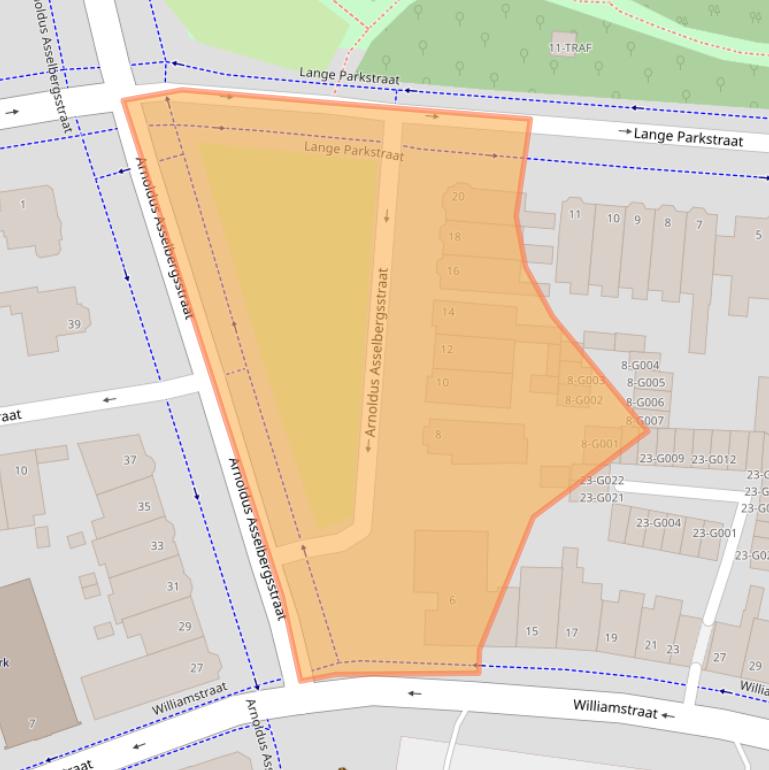 Kaart van postcodegebied 4611CM.