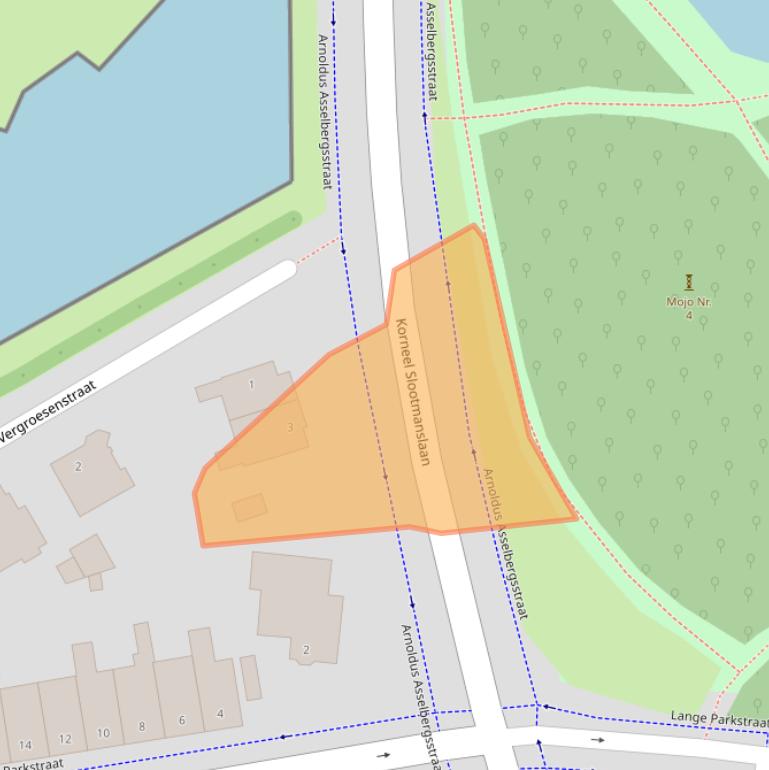 Kaart van postcodegebied 4611CR.