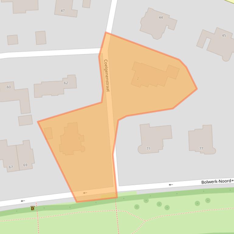 Kaart van postcodegebied 4611DD.