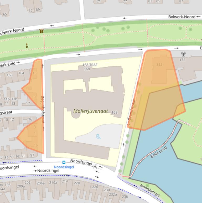 Kaart van postcodegebied 4611DZ.