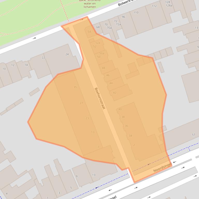 Kaart van postcodegebied 4611ED.