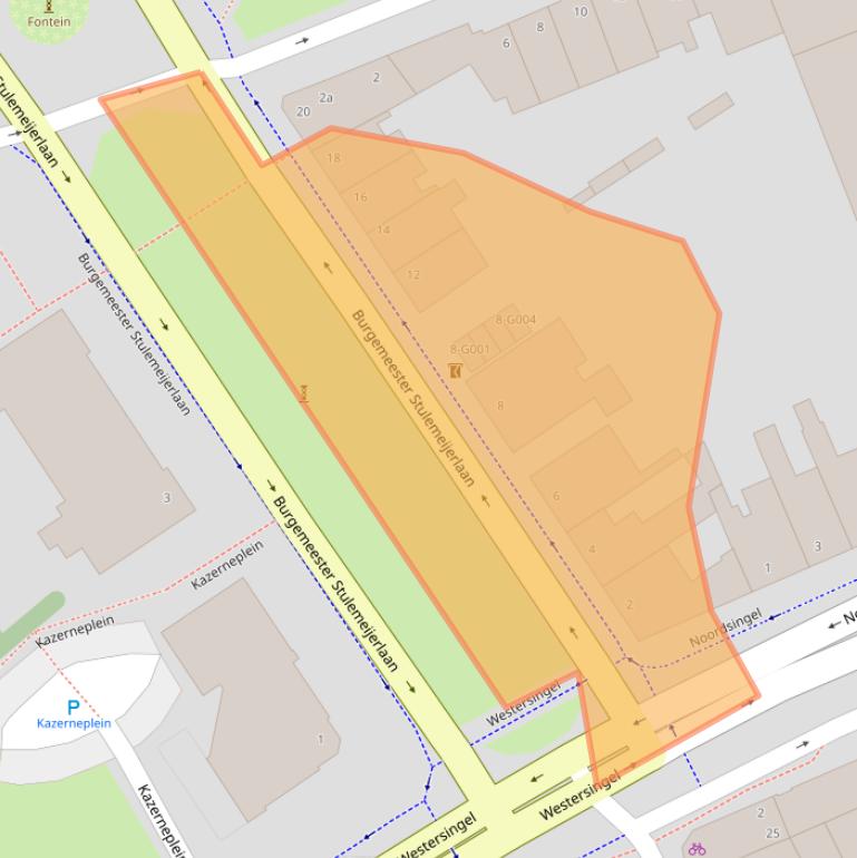 Kaart van postcodegebied 4611EE.