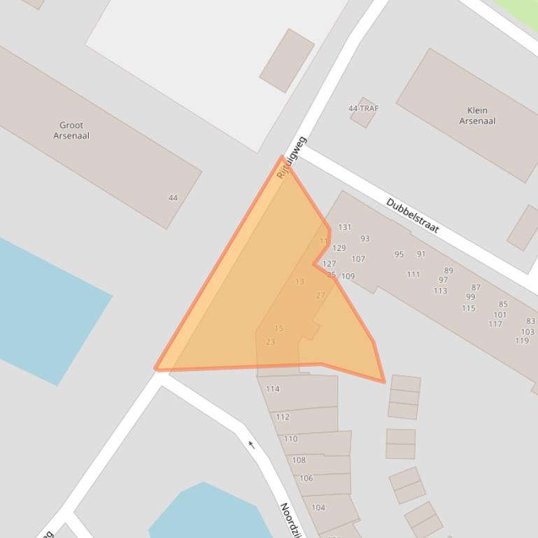 Kaart van postcodegebied 4611EK.