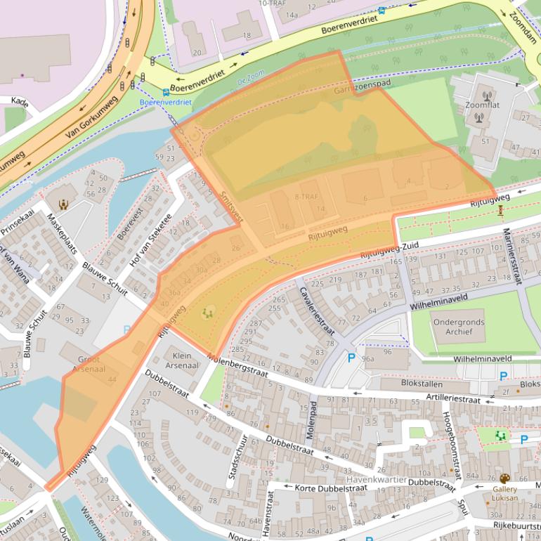 Kaart van postcodegebied 4611EL.