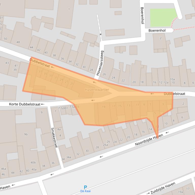 Kaart van postcodegebied 4611GH.