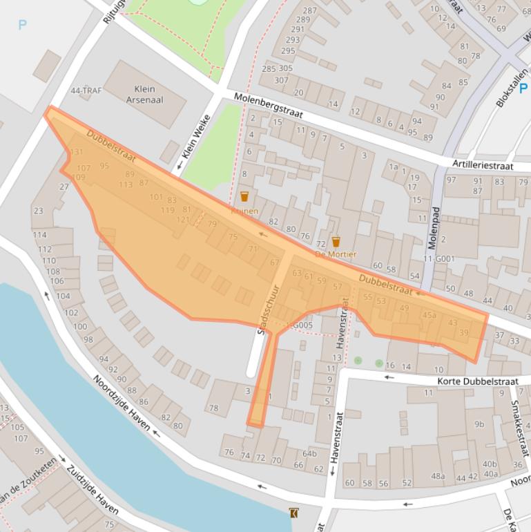 Kaart van postcodegebied 4611GJ.