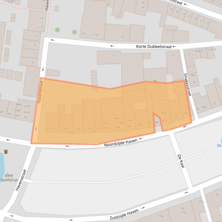 Kaart van postcodegebied 4611GT.