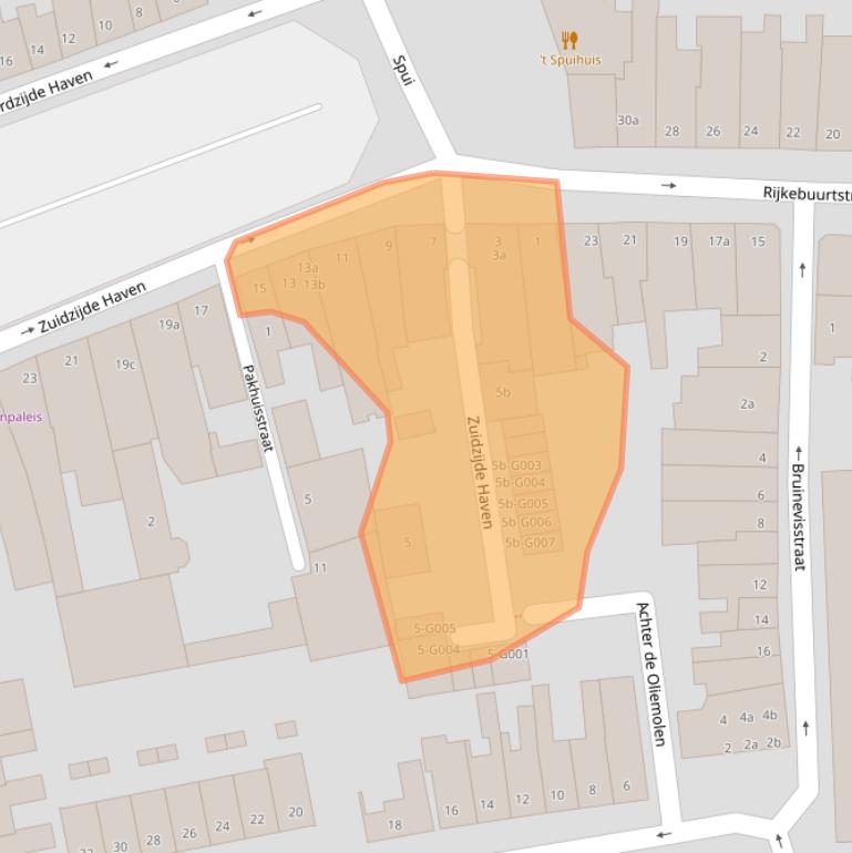 Kaart van postcodegebied 4611HA.