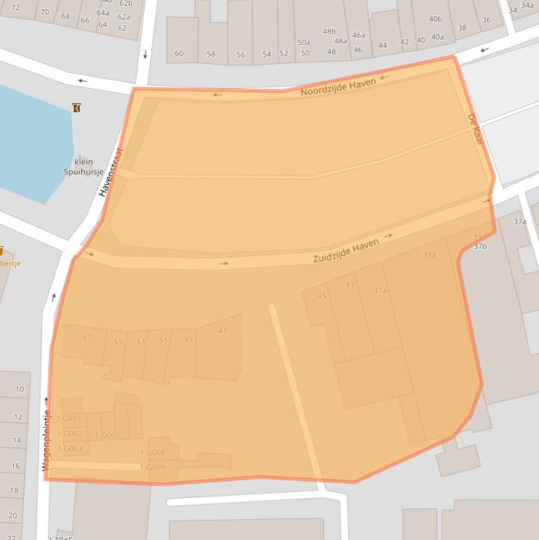 Kaart van postcodegebied 4611HC.