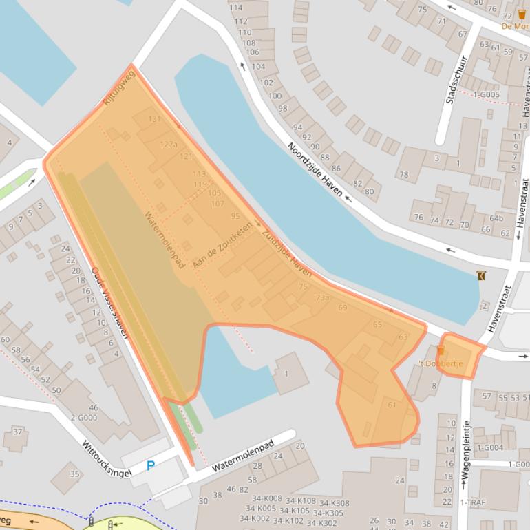 Kaart van postcodegebied 4611HD.