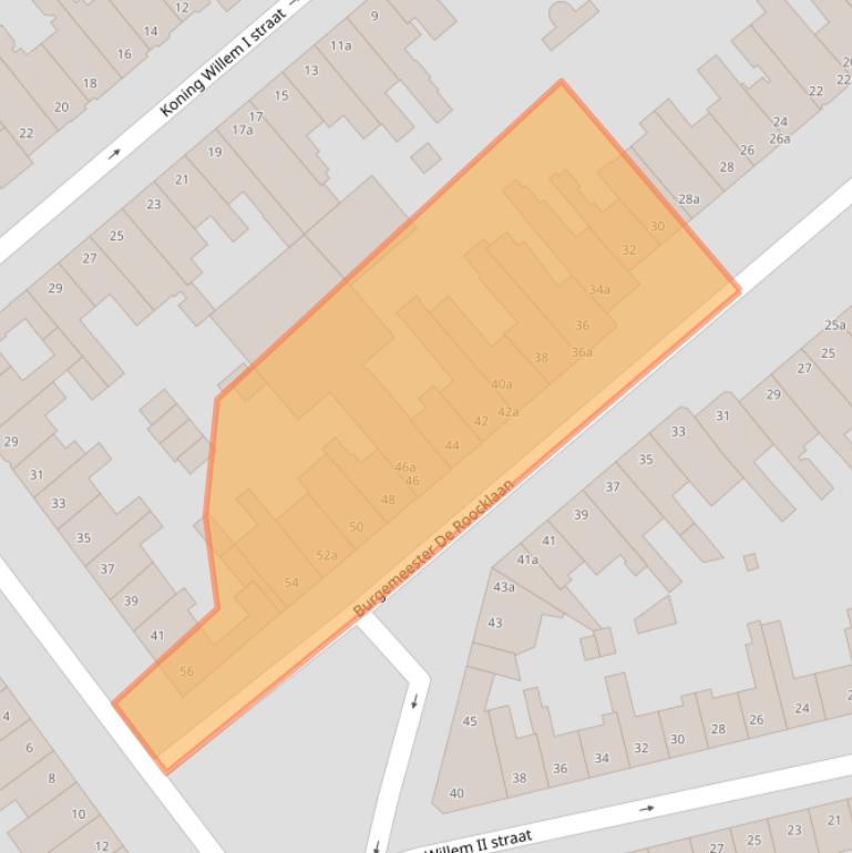 Kaart van postcodegebied 4611LD.