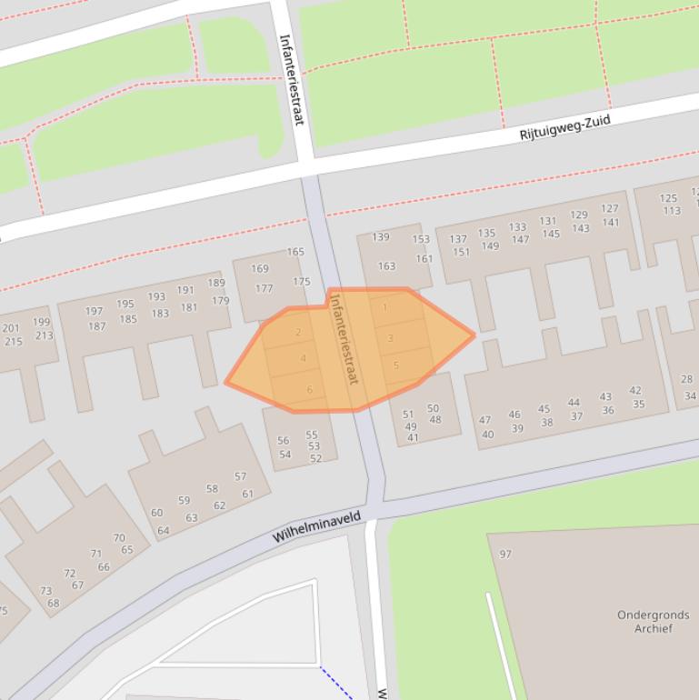 Kaart van postcodegebied 4611WL.