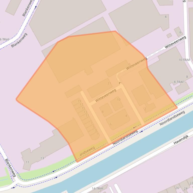 Kaart van postcodegebied 4612RA.