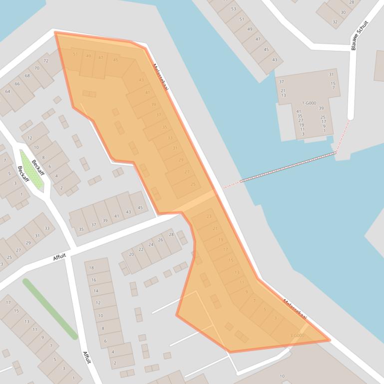 Kaart van postcodegebied 4612RK.