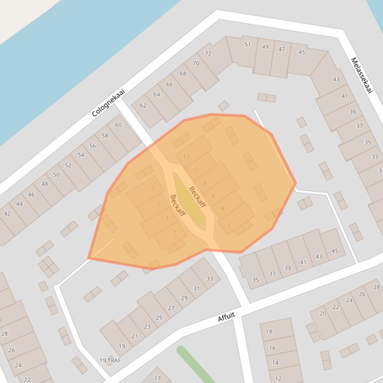 Kaart van postcodegebied 4612RL.