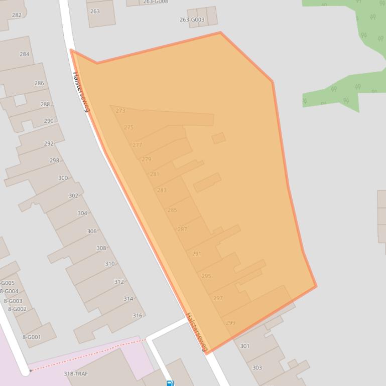 Kaart van postcodegebied 4613AR.