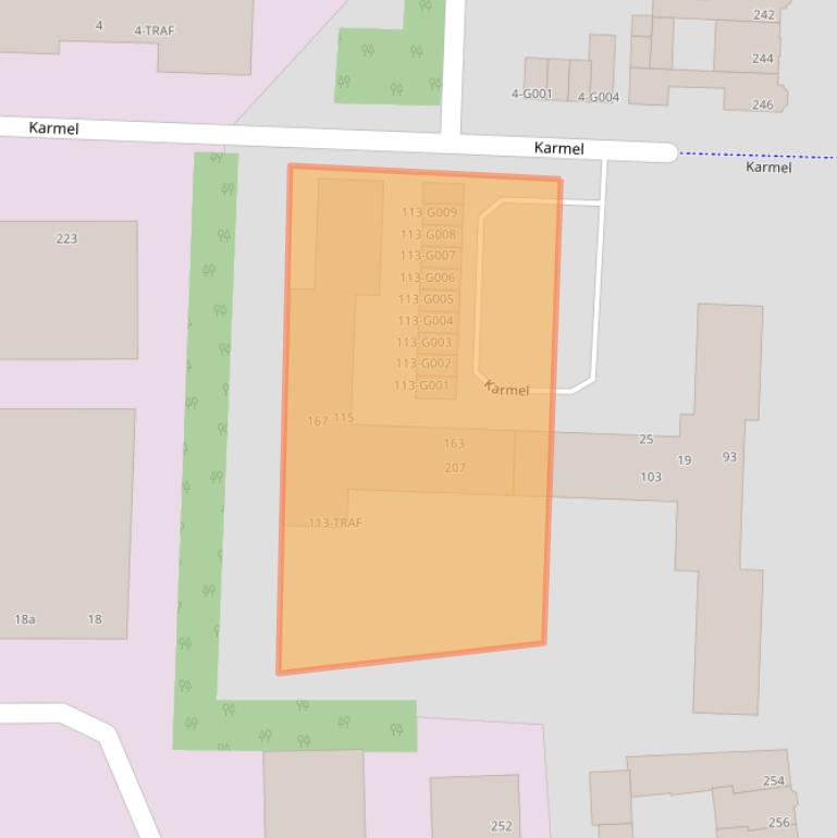 Kaart van postcodegebied 4613BP.