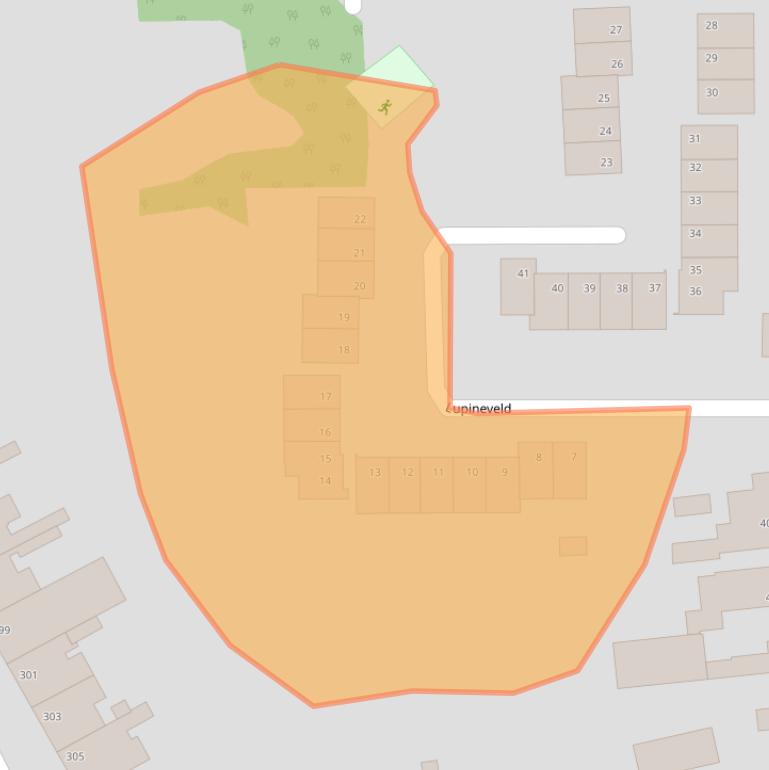 Kaart van postcodegebied 4613CG.