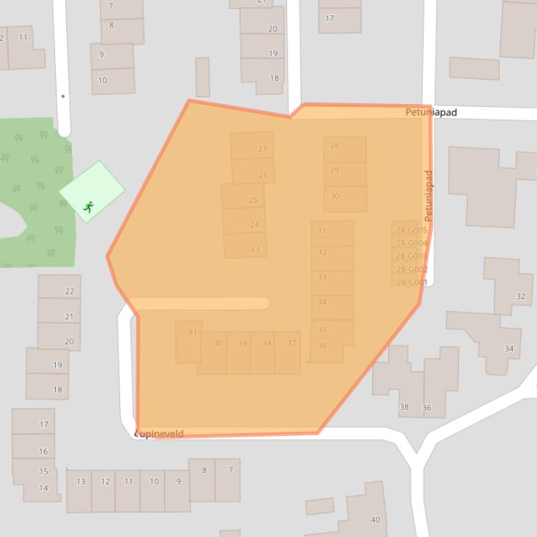 Kaart van postcodegebied 4613CH.