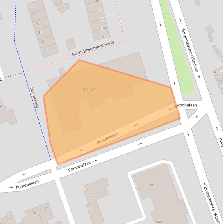 Kaart van postcodegebied 4613ES.