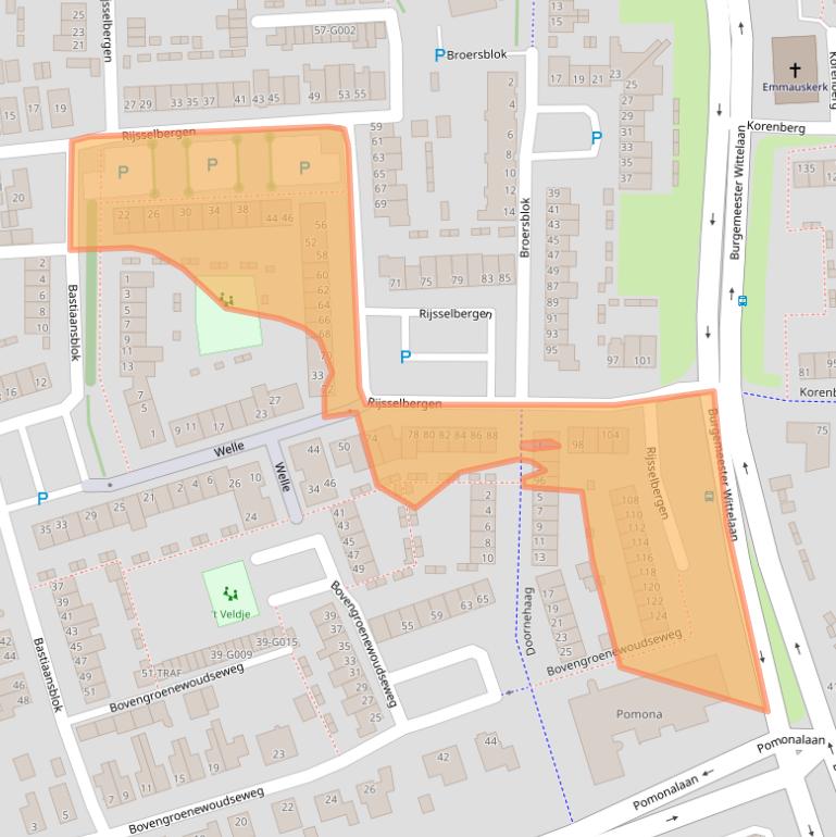 Kaart van postcodegebied 4613GE.