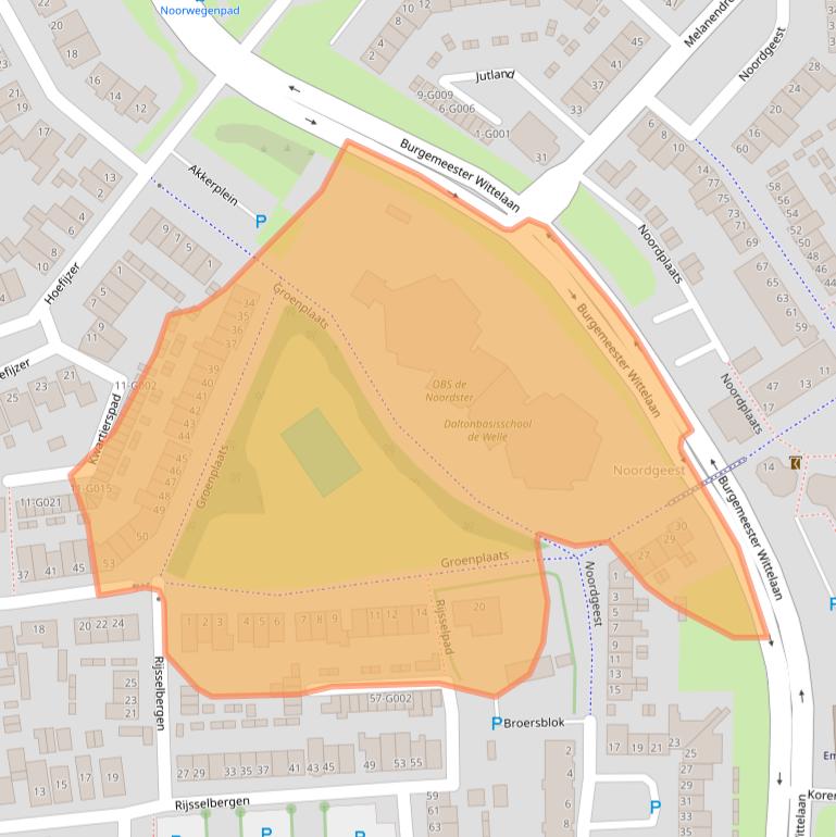 Kaart van postcodegebied 4613GP.