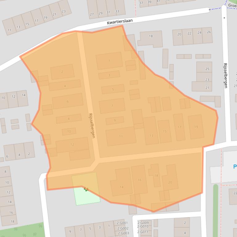 Kaart van postcodegebied 4613RE.