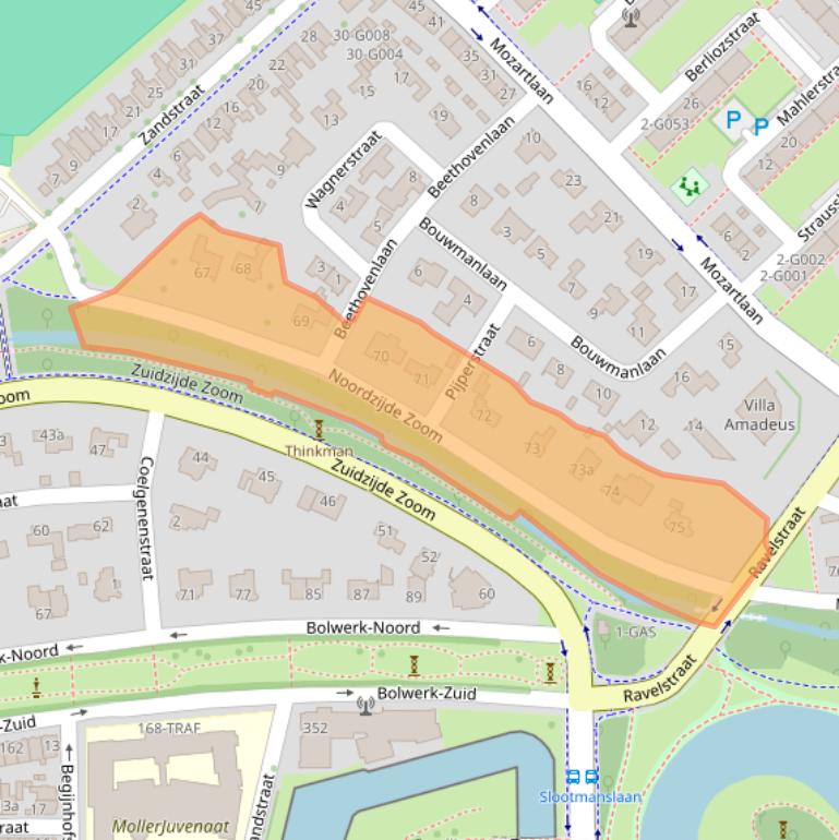 Kaart van postcodegebied 4614AE.