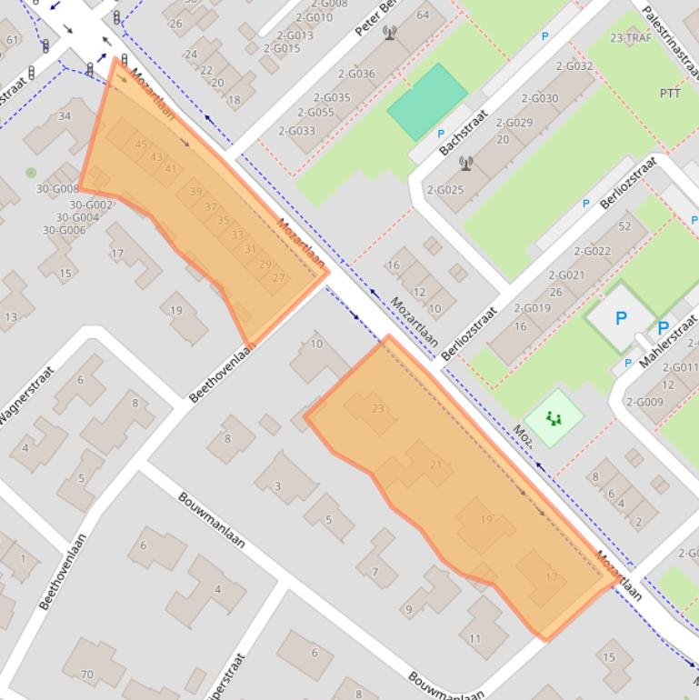 Kaart van postcodegebied 4614AL.