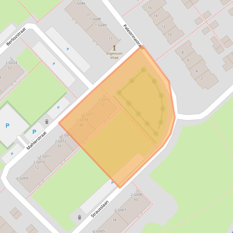 Kaart van postcodegebied 4614AS.