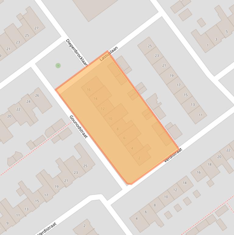 Kaart van postcodegebied 4614BP.