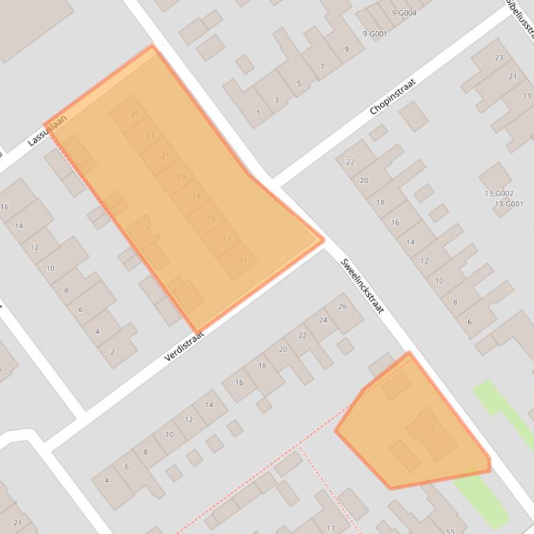 Kaart van postcodegebied 4614BS.