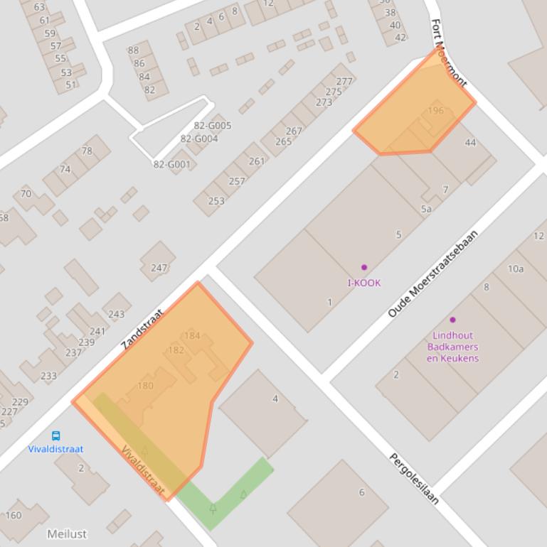 Kaart van postcodegebied 4614CN.