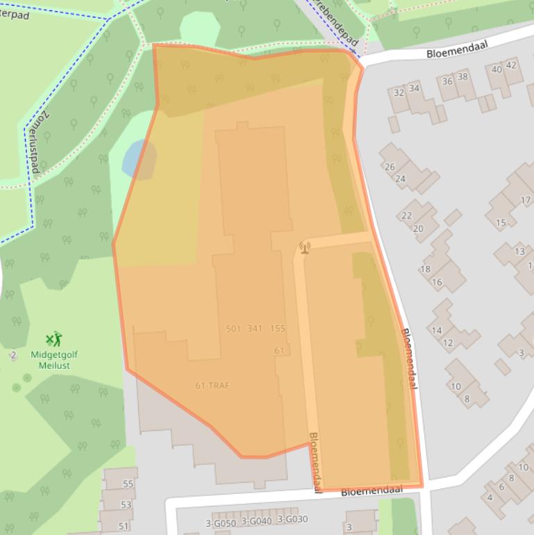 Kaart van postcodegebied 4614CZ.