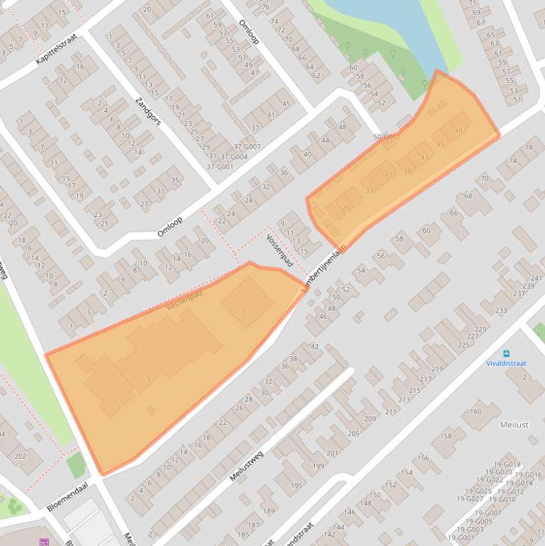 Kaart van postcodegebied 4614EV.