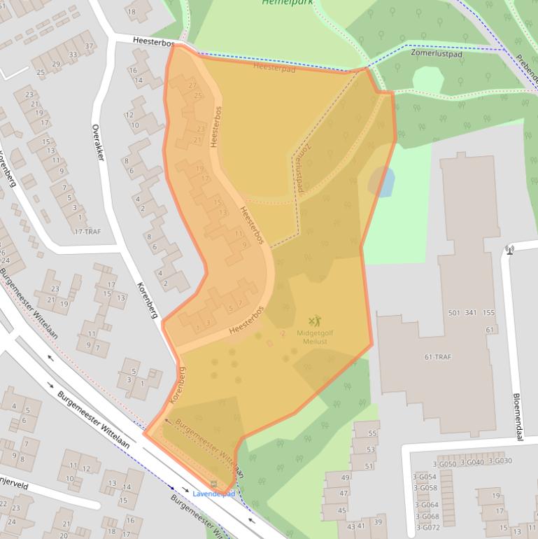 Kaart van postcodegebied 4614GV.