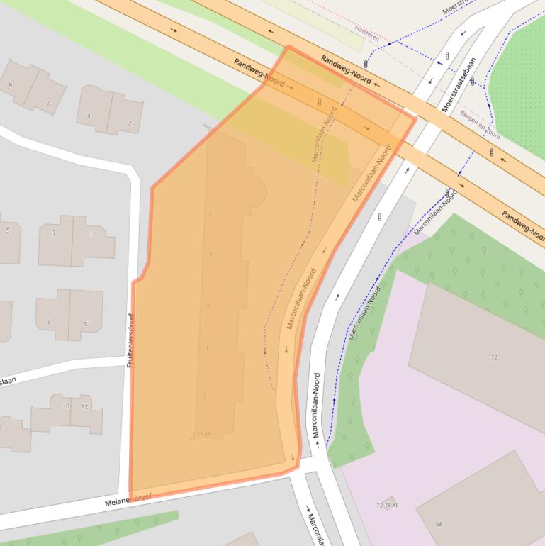Kaart van postcodegebied 4614HH.