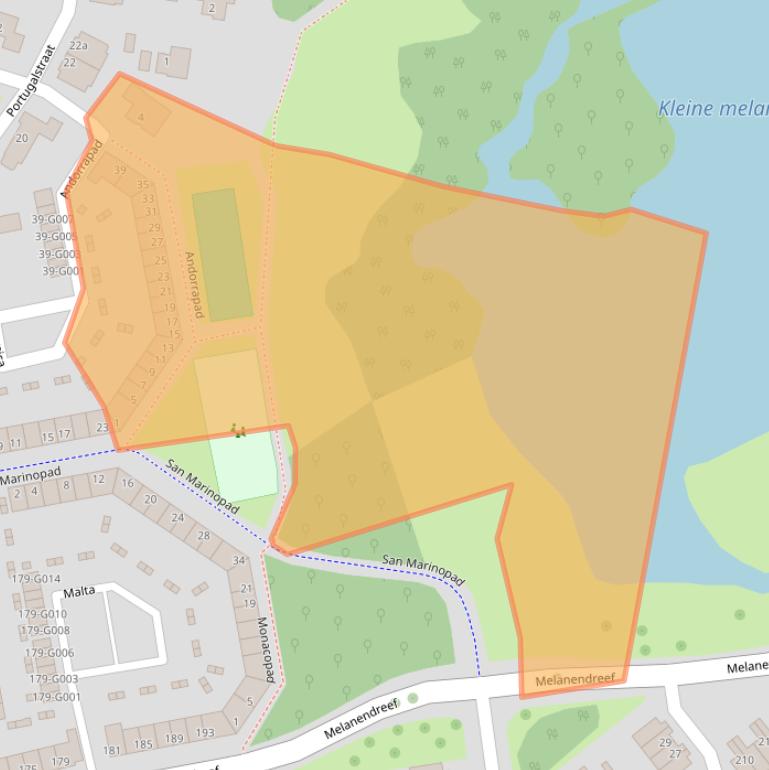 Kaart van postcodegebied 4614JG.