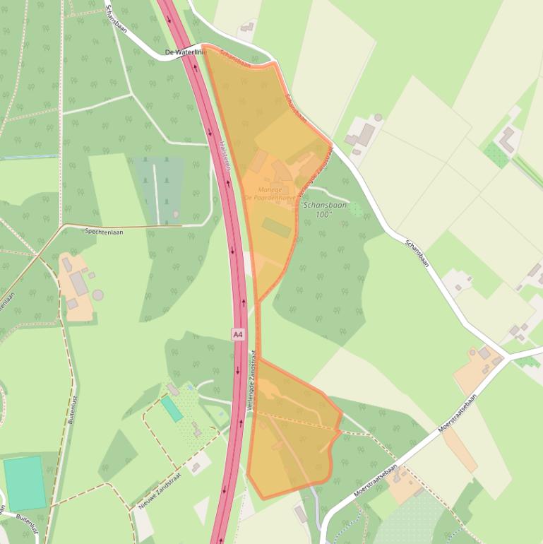 Kaart van postcodegebied 4614PL.