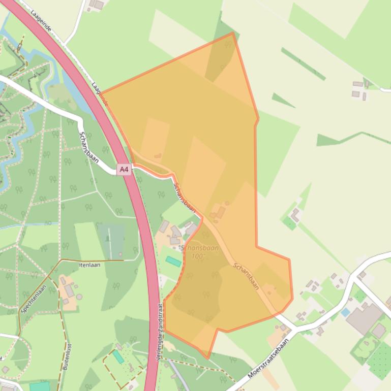 Kaart van postcodegebied 4614PN.