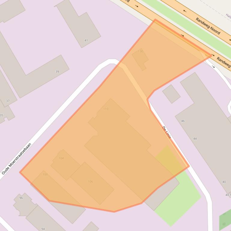 Kaart van postcodegebied 4614RS.