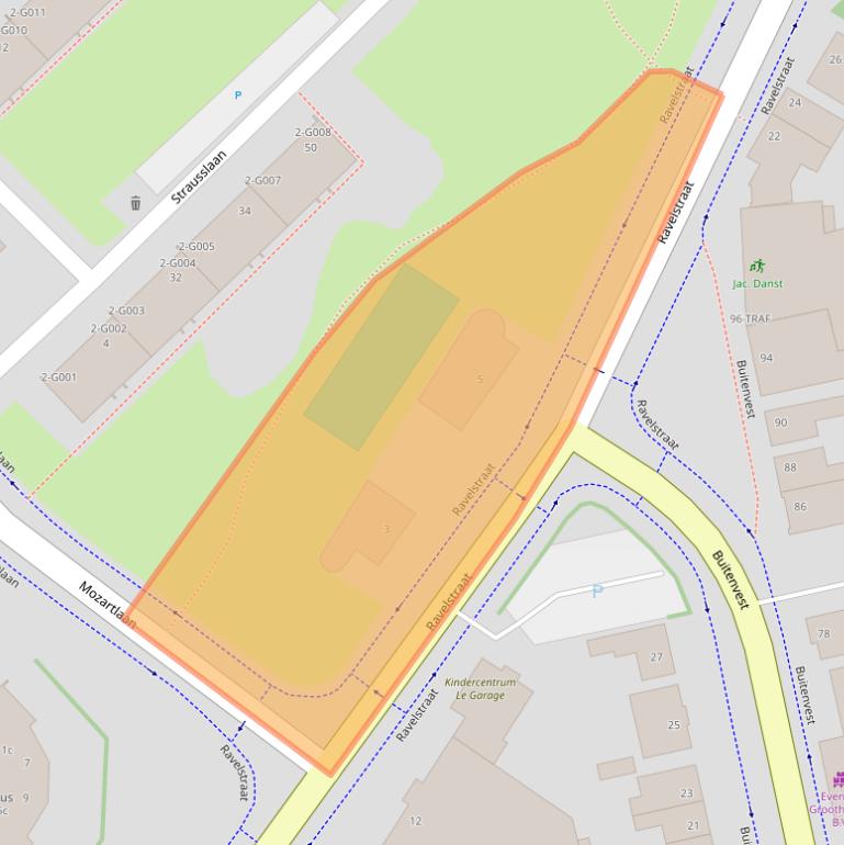 Kaart van postcodegebied 4614XA.